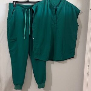 Figs Women's Green Top